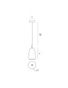 Miloox X-Ray sospensione fumè dimensioni