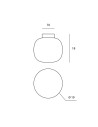 Miloox Bombo soffitto piccola dimensioni