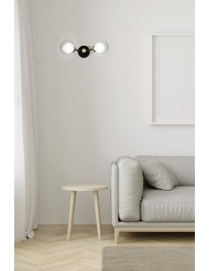 Miloox Cosmo parete 2 luci ambientata