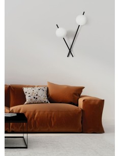 Miloox Mikado parete/soffitto 2 luci ambientata