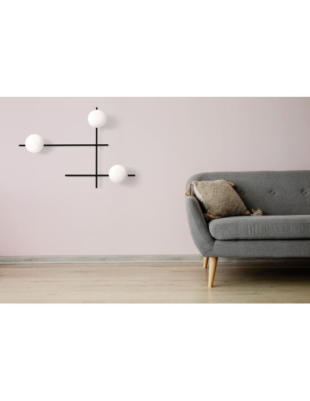 Miloox Mikado parete/soffitto 3 luce ambientata