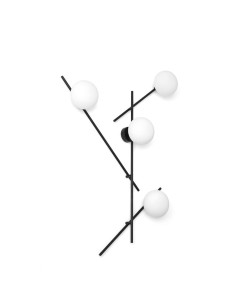 Miloox Mikado parete/soffitto 4 luce
