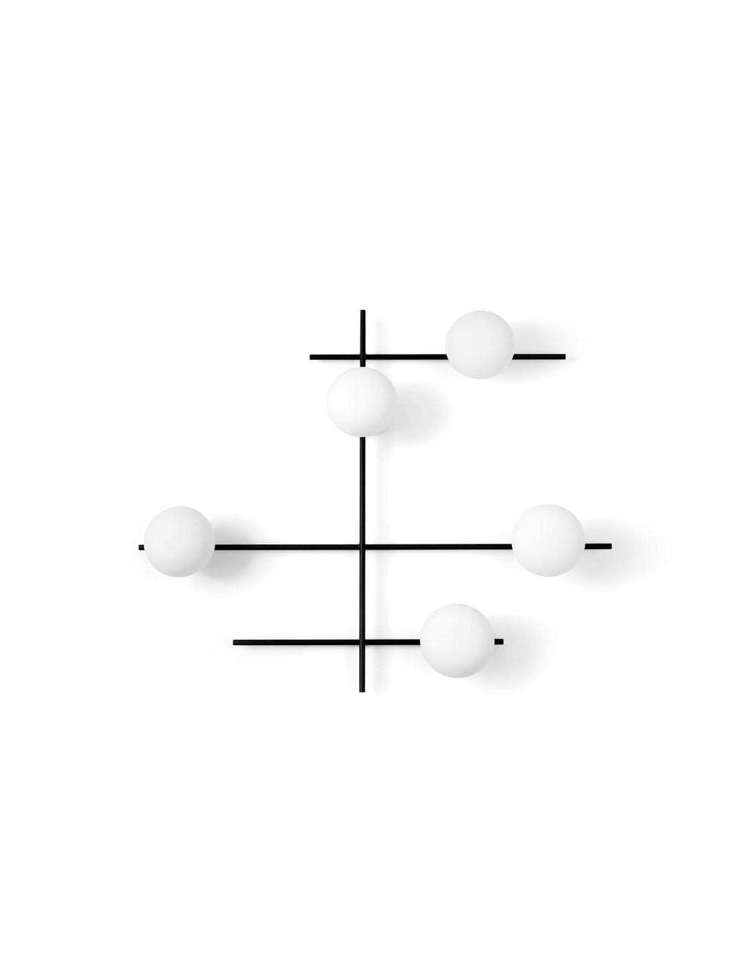 Miloox Mikado parete/soffitto 5 luce