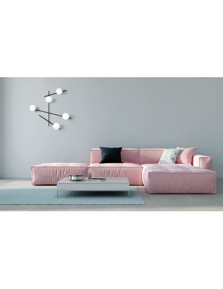 Miloox Mikado parete/soffitto 5 luce ambientata