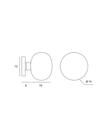 Miloox Mose parete/soffitto dimensioni