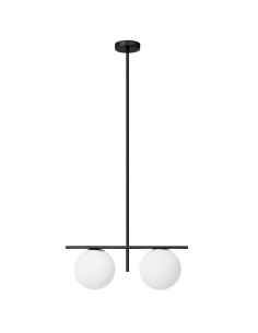 Miloox Jugen black sospensione a 2 luci