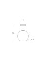 Miloox Jugen black soffitto dimensioni