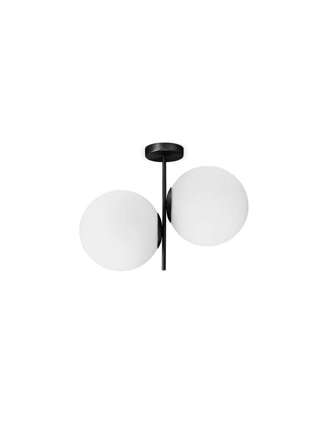 Miloox Jugen black soffitto 2 luci