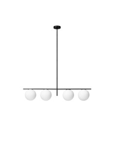 Miloox Jugen black sospensione a 4 luci