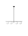 Miloox Jugen black sospensione a 4 luci