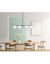 Miloox Jugen black sospensione a 4 luci ambientata