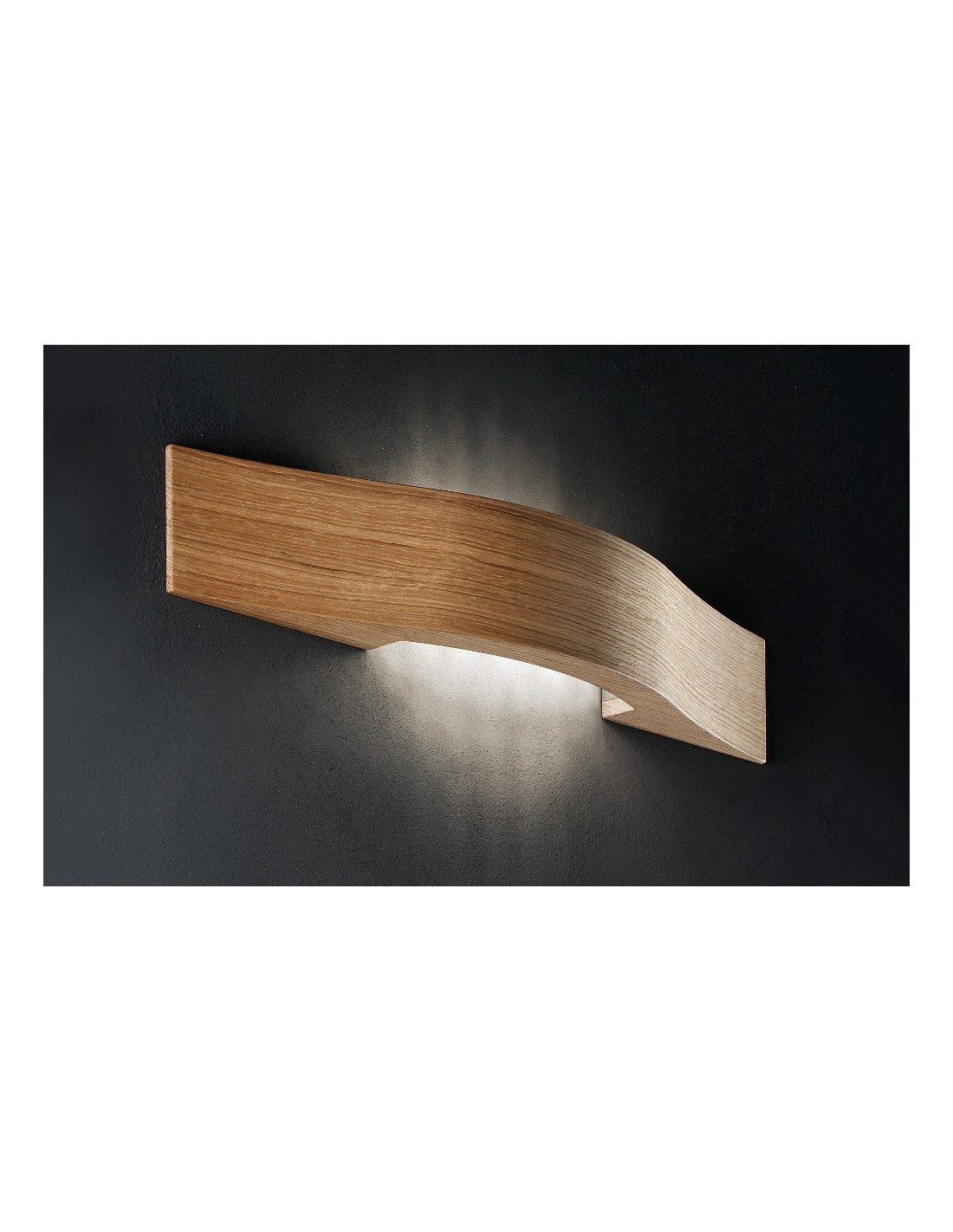 Masiero Libe A55 - applique moderne legno, applique in legno moderne