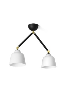 Miloox Neoretro soffitto 2 luci