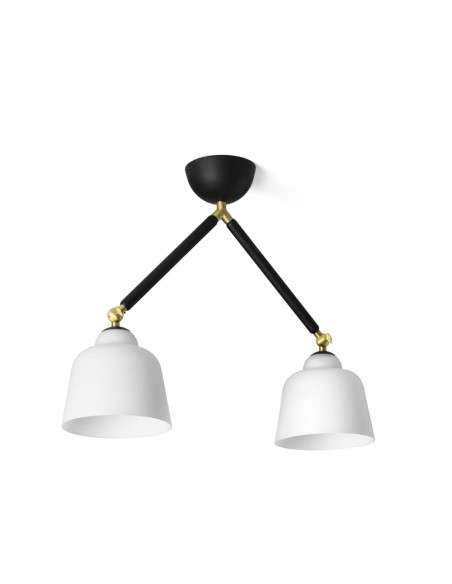 Miloox Neoretro soffitto 2 luci