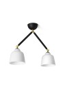 Miloox Neoretro soffitto 2 luci