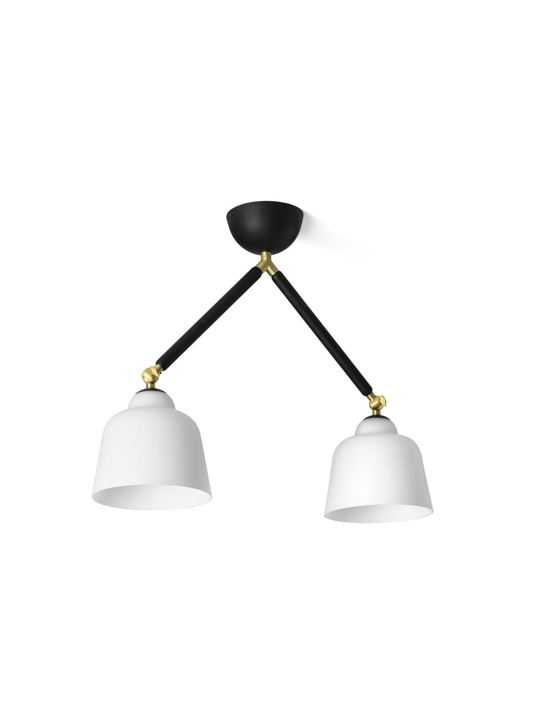 Miloox Neoretro soffitto 2 luci