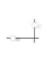 Miloox Mikado parete/soffitto 2 luci vetro cosmo