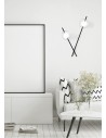Miloox Mikado parete/soffitto 2 luci vetro cosmo ambientata