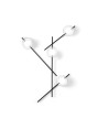 Miloox Mikado parete/soffitto 4 luce vetro cosmo