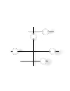 Miloox Mikado 5 luce vetro cosmo parete/soffitto