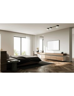 Miloox Fuji parete/soffitto 3 luci ambientata
