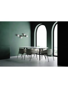 Miloox Fuji parete/soffitto 4 luci ambientata