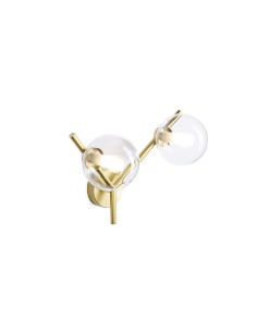 Miloox Camely parete/soffitto 2 luci oro spazzolato