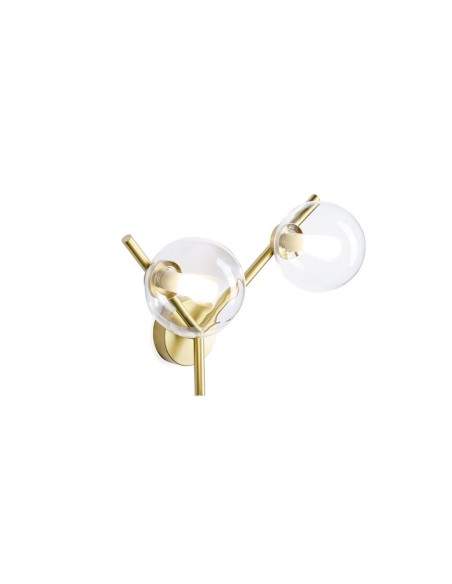 Miloox Camely parete/soffitto 2 luci oro spazzolato