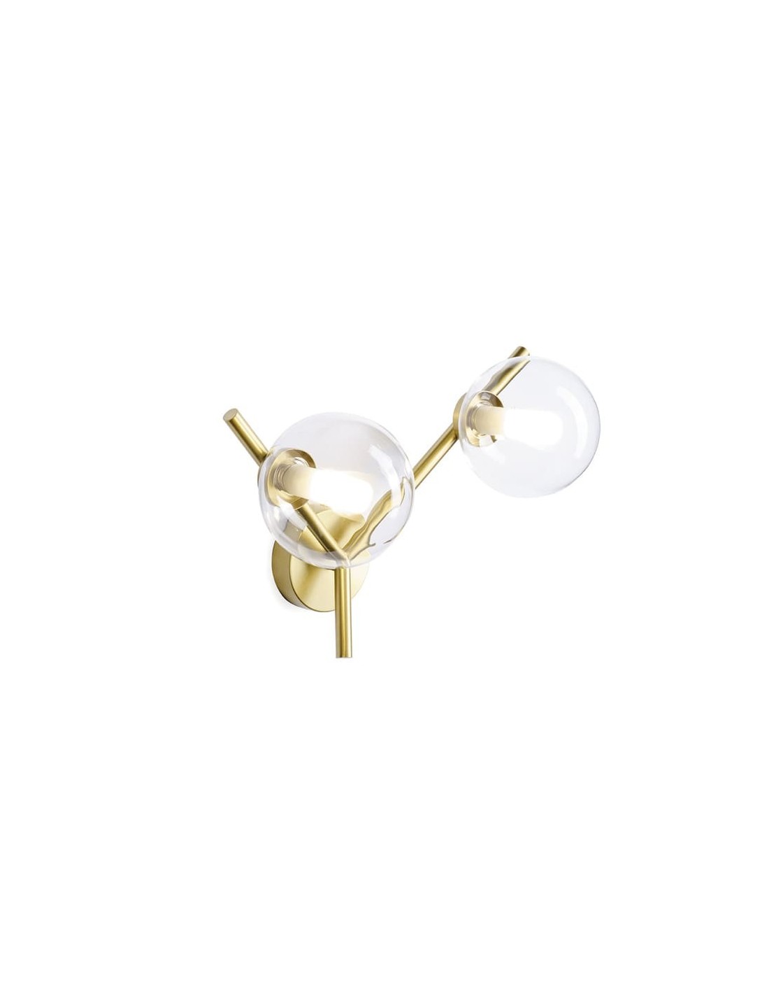 Miloox Camely parete/soffitto 2 luci oro spazzolato