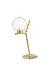 Miloox Camely tavolo 1 luce oro spazzolato