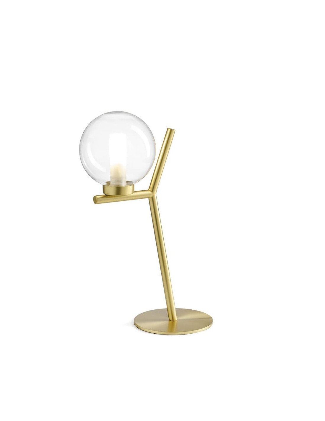 Miloox Camely tavolo 1 luce oro spazzolato