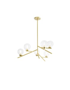 Miloox Camely sospensione 5 luci oro spazzolato