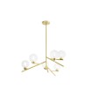 Miloox Camely sospensione 5 luci oro spazzolato