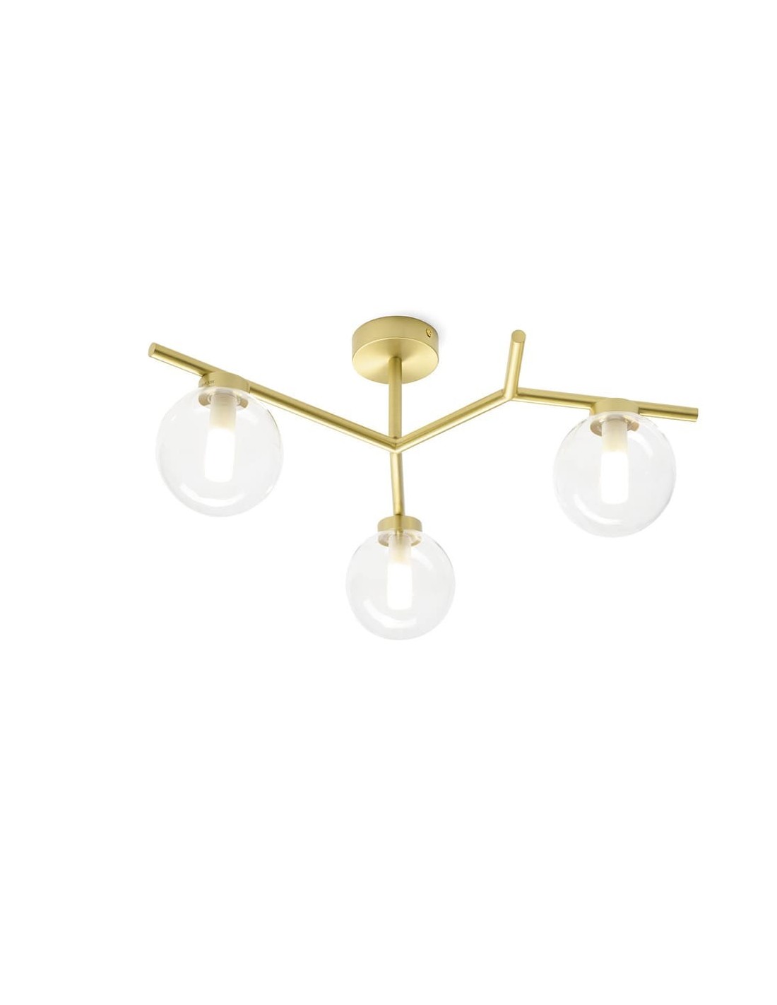 Miloox Camely soffitto 3 luci oro spazzolato