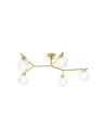Miloox Camely soffitto 5 luci oro spazzolato