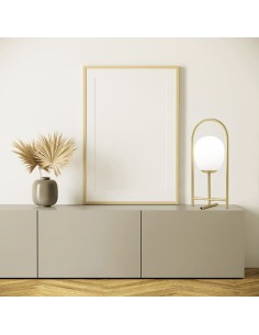 Miloox Drop tavolo oro lm ambientata
