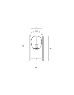 Miloox Drop tavolo black lm dimensioni
