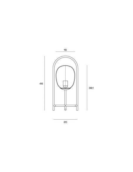 Miloox Drop tavolo black lm dimensioni