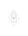 Miloox Drop tavolo black lm dimensioni