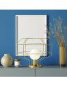 Miloox Wire tavolo gabbia oro lm ambientata