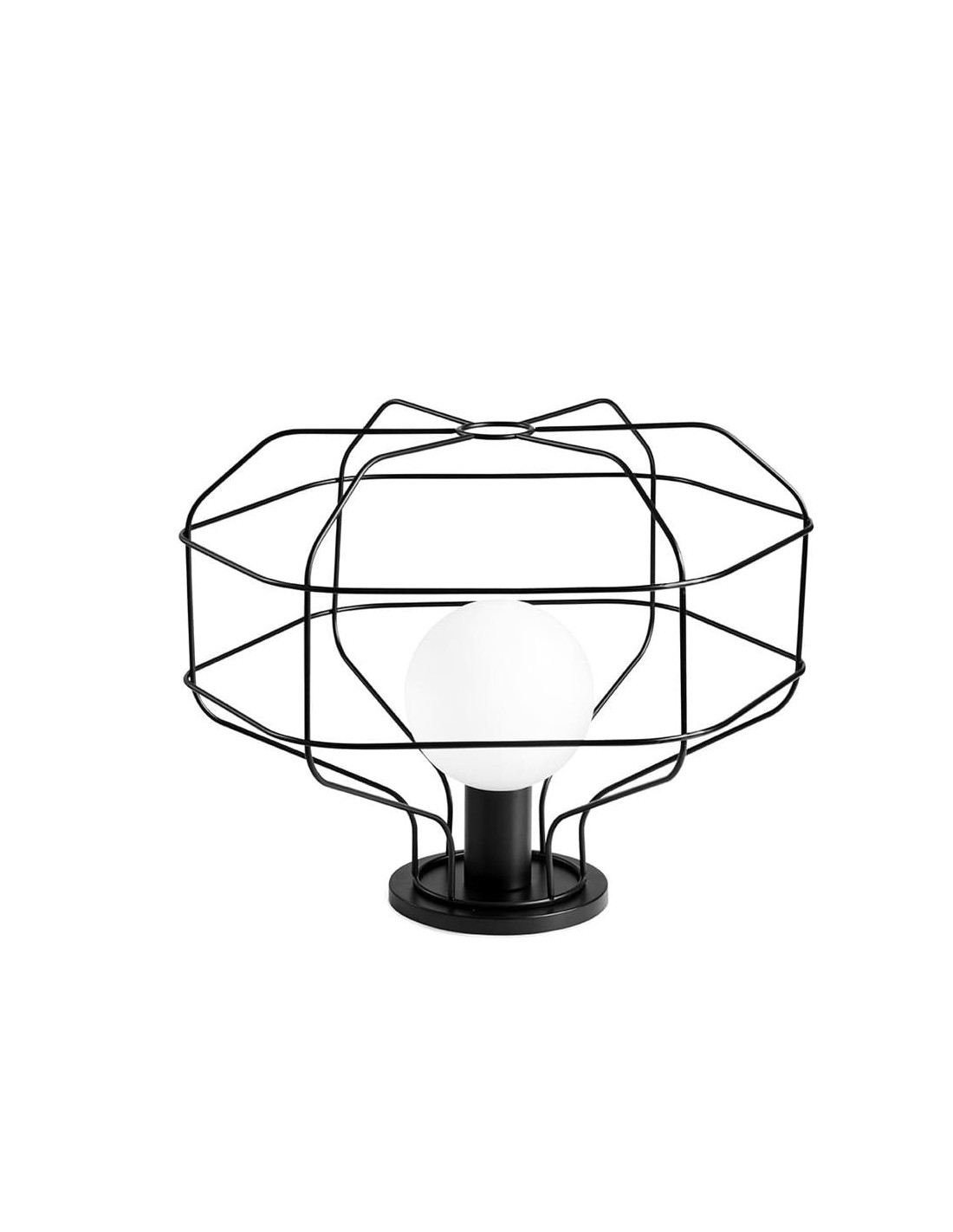 Miloox Wire tavolo gabbia nero lm