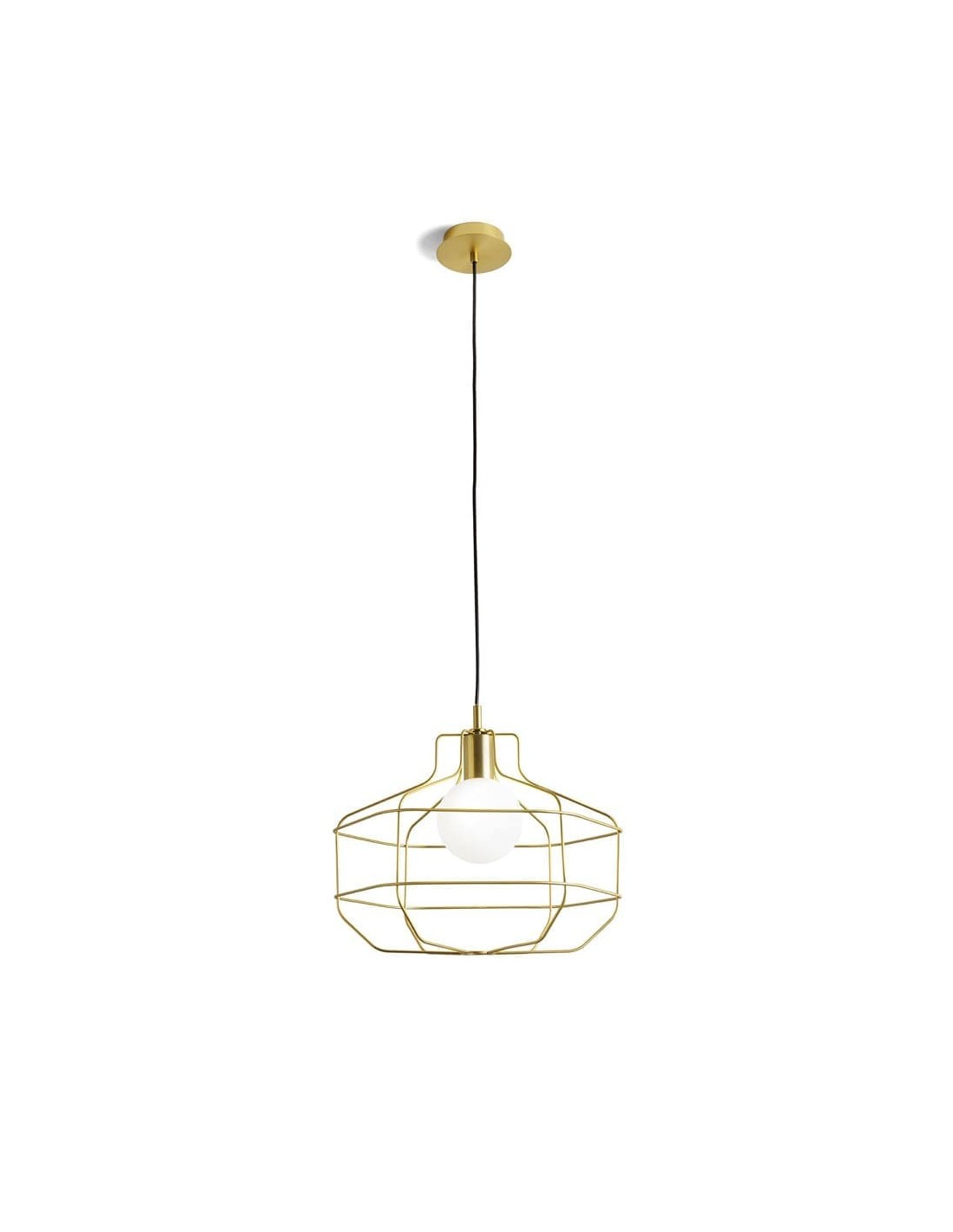 Miloox Wire sospensione gabbia oro lm