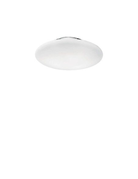 Ideal Lux Smarties PL2 D42 : plafonnier moderne en verre, E27, 60 W