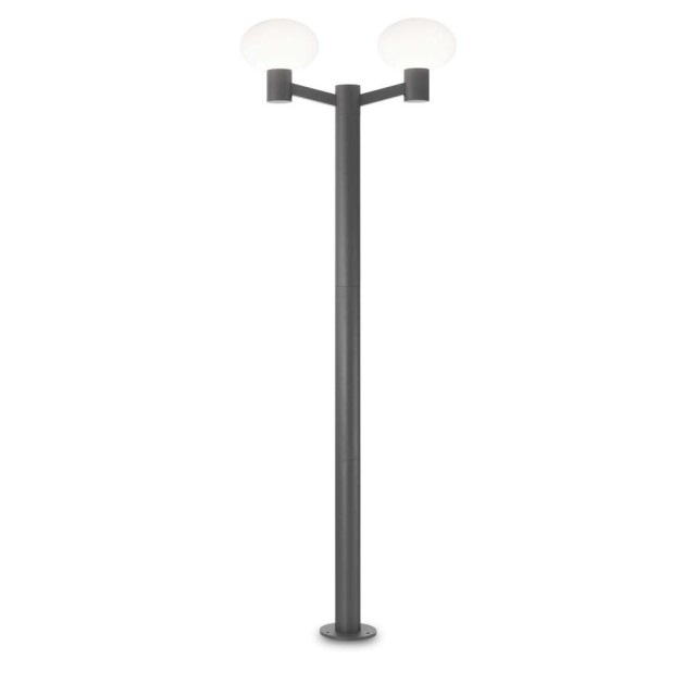 Lampadaire de jardin Ideal Lux Clio Mpt2 Anthracite