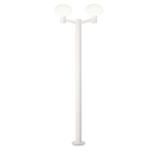 Ideal Lux Clio Mpt2 Blanc, lampadaire de jardin