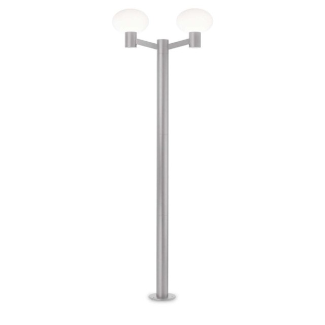 Ideal Lux Clio Mpt2 Gris, lampadaire de jardin