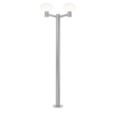 Ideal Lux Clio Mpt2 Gris, lampadaire de jardin