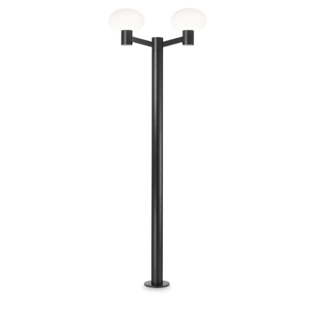 Ideal Lux Clio Mpt2 Noir, lampadaire de jardin