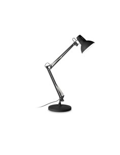 Ideal Lux Wally Tl1 Total Black lampada da tavolo