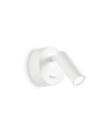 Ideal Lux Bean Ap Round Bianco lampada da lettura letto